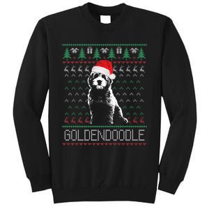 Goldendoodle Christmas Ugly Sweater Santa Dog Lover Funny Tall Sweatshirt