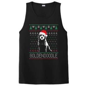 Goldendoodle Christmas Ugly Sweater Santa Dog Lover Funny PosiCharge Competitor Tank