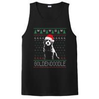 Goldendoodle Christmas Ugly Sweater Santa Dog Lover Funny PosiCharge Competitor Tank