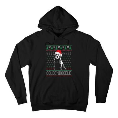 Goldendoodle Christmas Ugly Sweater Santa Dog Lover Funny Tall Hoodie