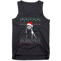 Goldendoodle Christmas Ugly Sweater Santa Dog Lover Funny Tank Top