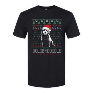 Goldendoodle Christmas Ugly Sweater Santa Dog Lover Funny Softstyle CVC T-Shirt