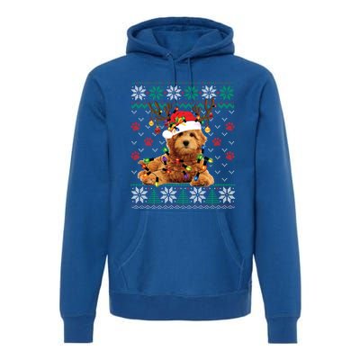 Goldendoodle Christmas Ugly Sweater Funny Dog Lover Xmas Great Gift Premium Hoodie