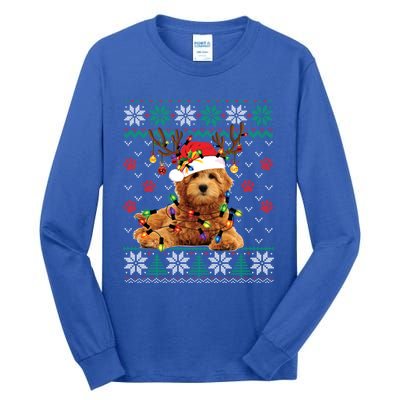 Goldendoodle Christmas Ugly Sweater Funny Dog Lover Xmas Great Gift Tall Long Sleeve T-Shirt