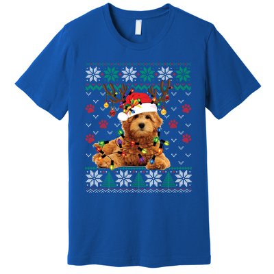 Goldendoodle Christmas Ugly Sweater Funny Dog Lover Xmas Great Gift Premium T-Shirt