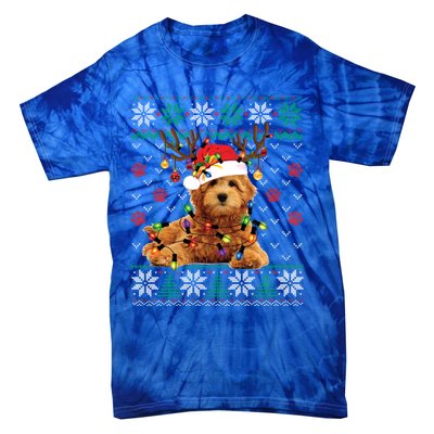 Goldendoodle Christmas Ugly Sweater Funny Dog Lover Xmas Great Gift Tie-Dye T-Shirt