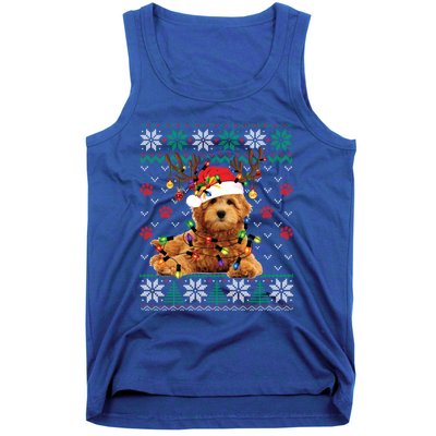 Goldendoodle Christmas Ugly Sweater Funny Dog Lover Xmas Great Gift Tank Top