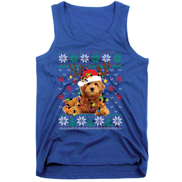 Goldendoodle Christmas Ugly Sweater Funny Dog Lover Xmas Great Gift Tank Top