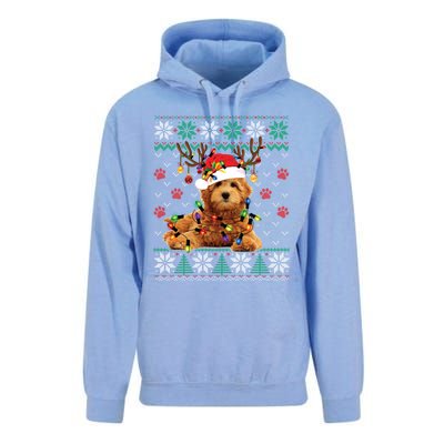 Goldendoodle Christmas Ugly Sweater Funny Dog Lover Xmas Great Gift Unisex Surf Hoodie