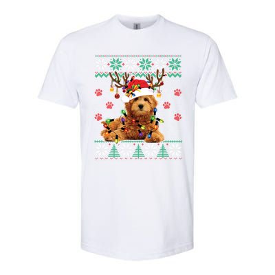 Goldendoodle Christmas Ugly Sweater Funny Dog Lover Xmas Great Gift Softstyle CVC T-Shirt