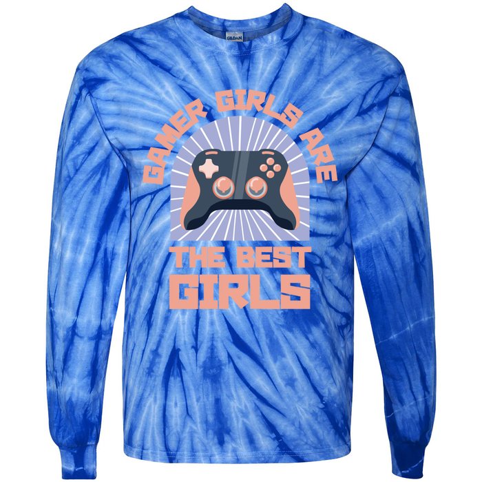 Gamer Cute Video Games Gift Tie-Dye Long Sleeve Shirt