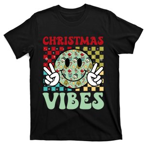 Groovy Christmas Vibes Santa Claus Xmas Ugly Gift T-Shirt