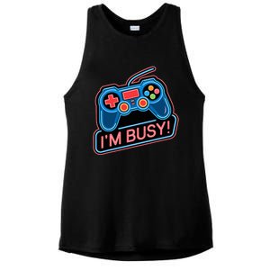 Game Controller Video Game IM Busy Gamer Ladies PosiCharge Tri-Blend Wicking Tank