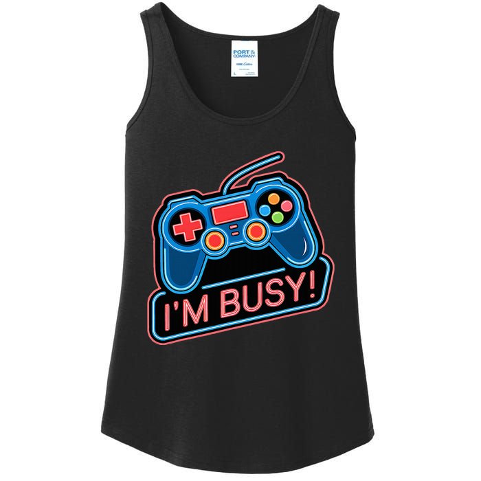 Game Controller Video Game IM Busy Gamer Ladies Essential Tank