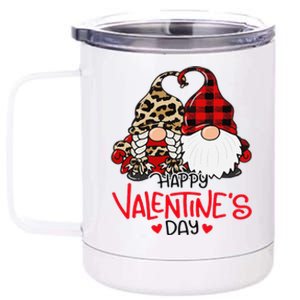 Gnomes Couple Valentines Day, Happy Valentine's Day Gift 12 oz Stainless Steel Tumbler Cup