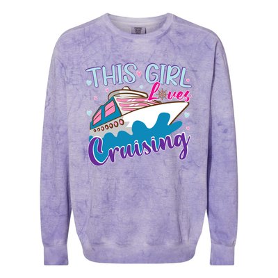 Gone Cruise Vacation This Loves Cruising Cute Gift Colorblast Crewneck Sweatshirt