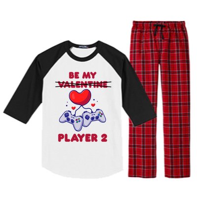 Gamer Couple Valentines Day Be My Player 2 Funny Video Game Great Gift Raglan Sleeve Pajama Set