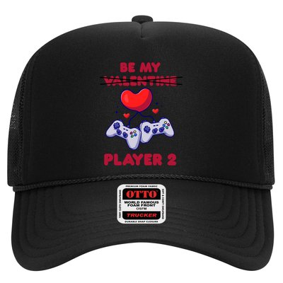 Gamer Couple Valentines Day Be My Player 2 Funny Video Game Great Gift Trucker Hat