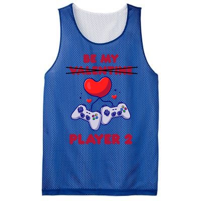 Gamer Couple Valentines Day Be My Player 2 Funny Video Game Great Gift Mesh Reversible Basketball Jersey Tank