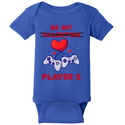 Gamer Couple Valentines Day Be My Player 2 Funny Video Game Great Gift Baby Bodysuit