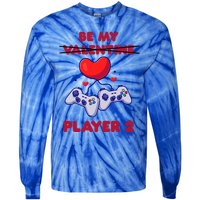 Gamer Couple Valentines Day Be My Player 2 Funny Video Game Great Gift Tie-Dye Long Sleeve Shirt