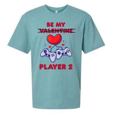 Gamer Couple Valentines Day Be My Player 2 Funny Video Game Great Gift Sueded Cloud Jersey T-Shirt