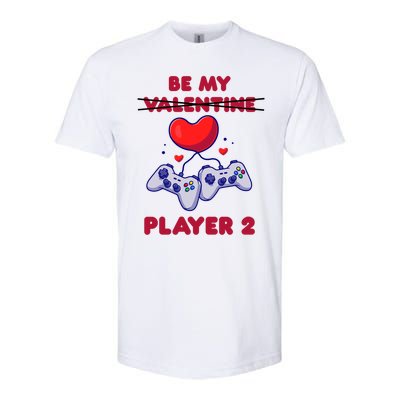 Gamer Couple Valentines Day Be My Player 2 Funny Video Game Great Gift Softstyle CVC T-Shirt