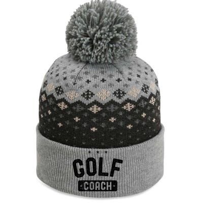 Golf Coach Vintage Golf Gift The Baniff Cuffed Pom Beanie