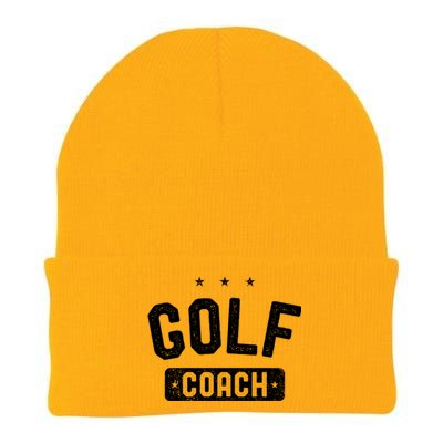 Golf Coach Vintage Golf Gift Knit Cap Winter Beanie