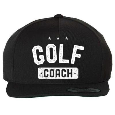 Golf Coach Vintage Golf Gift Wool Snapback Cap