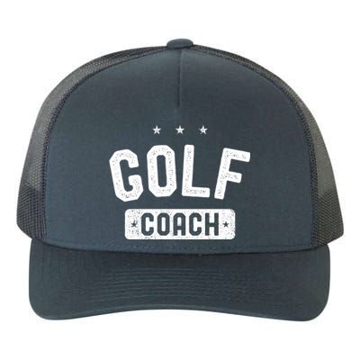 Golf Coach Vintage Golf Gift Yupoong Adult 5-Panel Trucker Hat