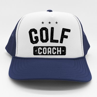 Golf Coach Vintage Golf Gift Trucker Hat