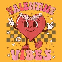 Groovy Checkered Valentine Vibes Valentines Day Sustainable Knit Beanie