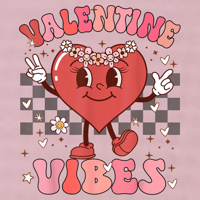 Groovy Checkered Valentine Vibes Valentines Day 25L Jumbo Tote