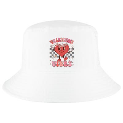 Groovy Checkered Valentine Vibes Valentines Day Cool Comfort Performance Bucket Hat