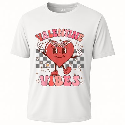 Groovy Checkered Valentine Vibes Valentines Day Performance Shirt