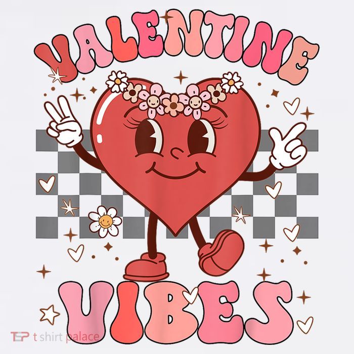 Groovy Checkered Valentine Vibes Valentines Day Flatbill Hat