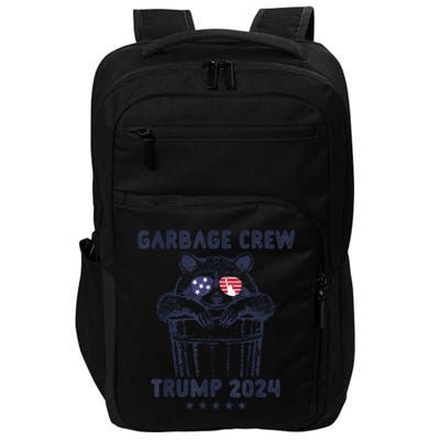 Garbage Crew Vote Trump 2024 Funny Republican Raccoon Impact Tech Backpack