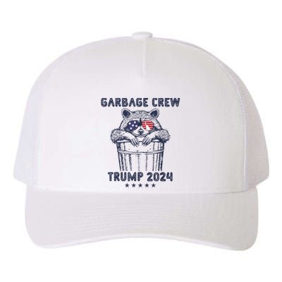 Garbage Crew Vote Trump 2024 Funny Republican Raccoon Yupoong Adult 5-Panel Trucker Hat