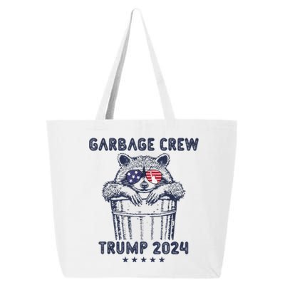 Garbage Crew Vote Trump 2024 Funny Republican Raccoon 25L Jumbo Tote