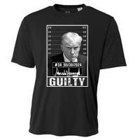 Guilty Conviction Verdict Donald Trump Mug Shot Jail Picture Cooling Performance Crew T-Shirt