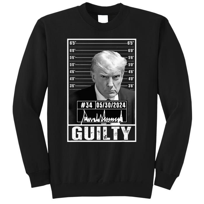 Guilty Conviction Verdict Donald Trump Mug Shot Jail Picture Sweatshirt