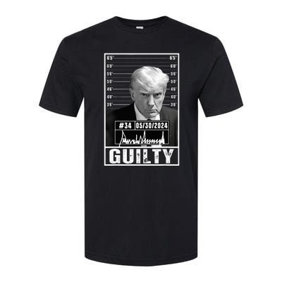 Guilty Conviction Verdict Donald Trump Mug Shot Jail Picture Softstyle CVC T-Shirt