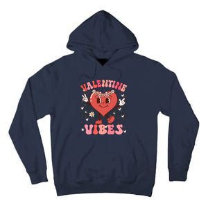 Groovy Checkered Valentine Vibes Valentines Day Tall Hoodie