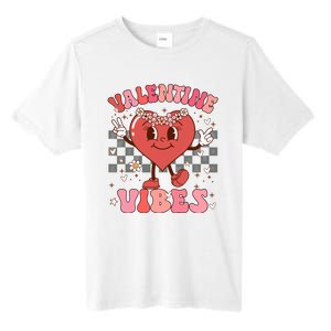 Groovy Checkered Valentine Vibes Valentines Day Tall Fusion ChromaSoft Performance T-Shirt