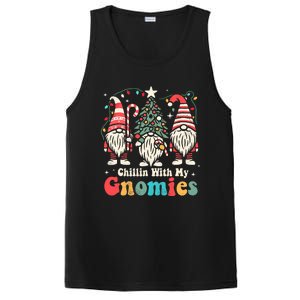 Groovy Chillin With My Gnomies Funny Christmas Family Gnomes PosiCharge Competitor Tank