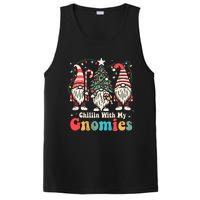 Groovy Chillin With My Gnomies Funny Christmas Family Gnomes PosiCharge Competitor Tank