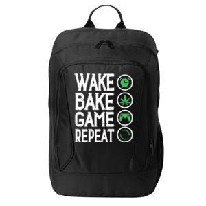 Game Controllers Wake Bake Game Repeat Gift Video Games City Backpack