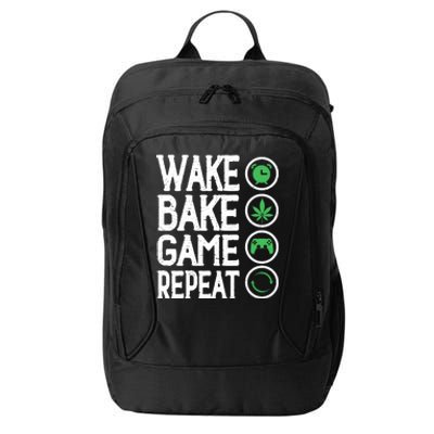 Game Controllers Wake Bake Game Repeat Gift Video Games City Backpack