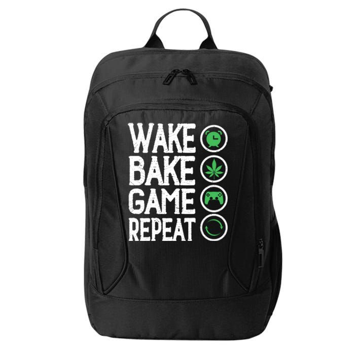 Game Controllers Wake Bake Game Repeat Gift Video Games City Backpack